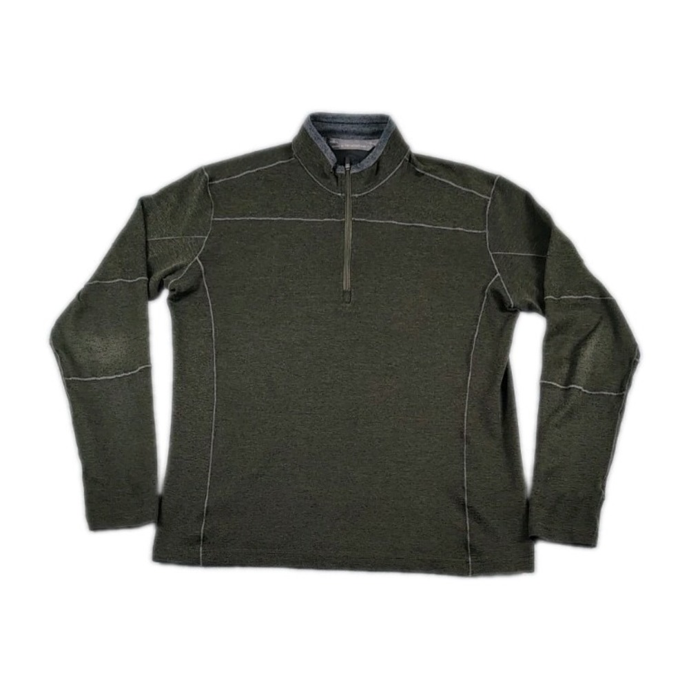 Kuhl  Outdoor Gear  1/4 Zip Mock Neck Long Sleeve  Pullover Mens  Dark Green
